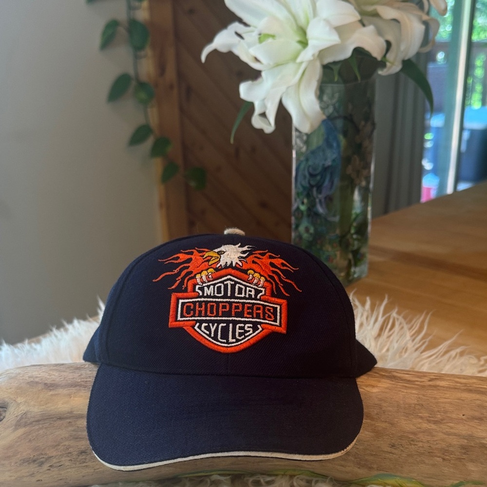 Vintage  Motor Choppers Cycles Black Cap